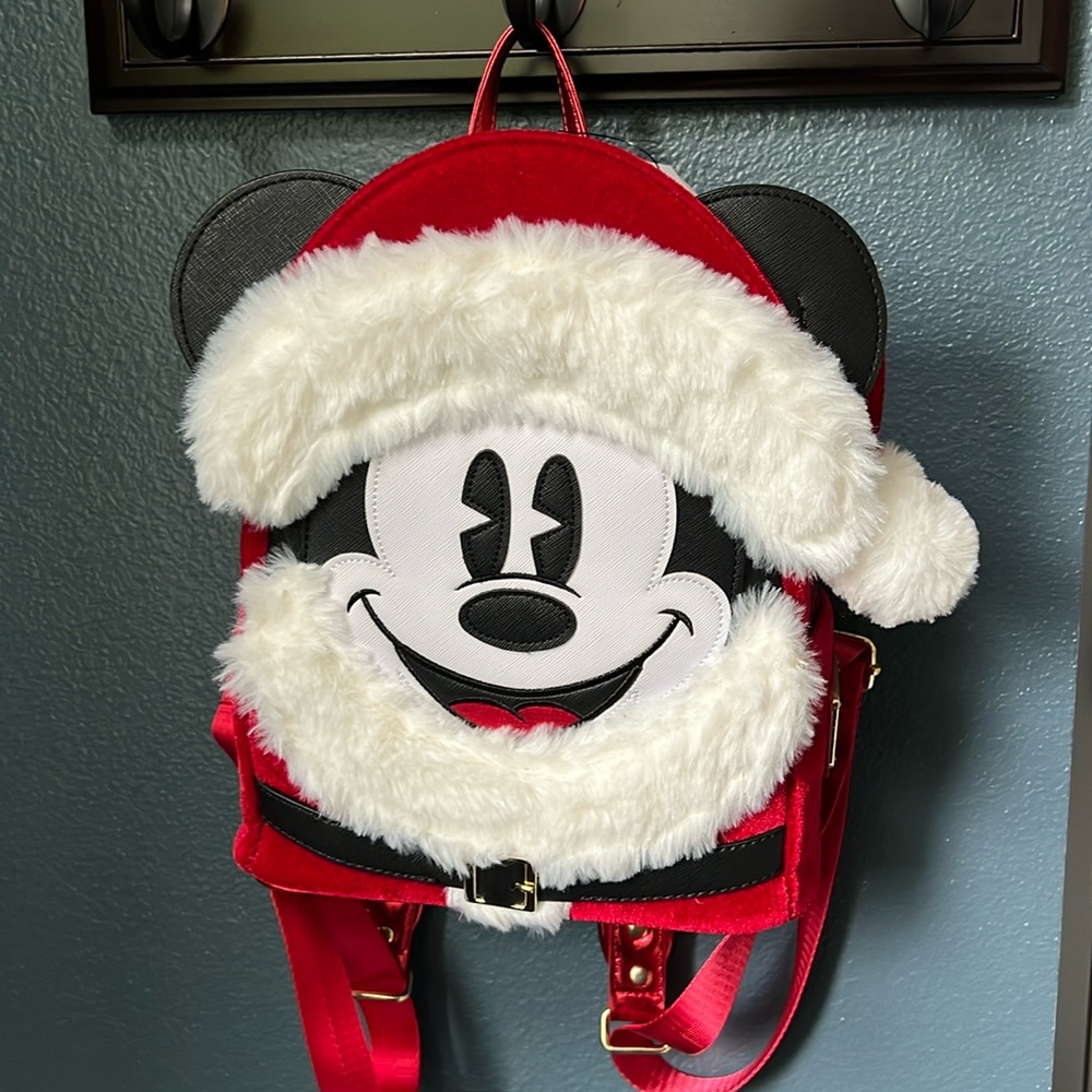 Disney Park Christmas Mickey Mouse Loungefly Backpack